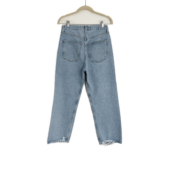 AGOLDE 90s Crop High-Rise Distressed Jeans in Echo Size 25 - Picture 5 of 5